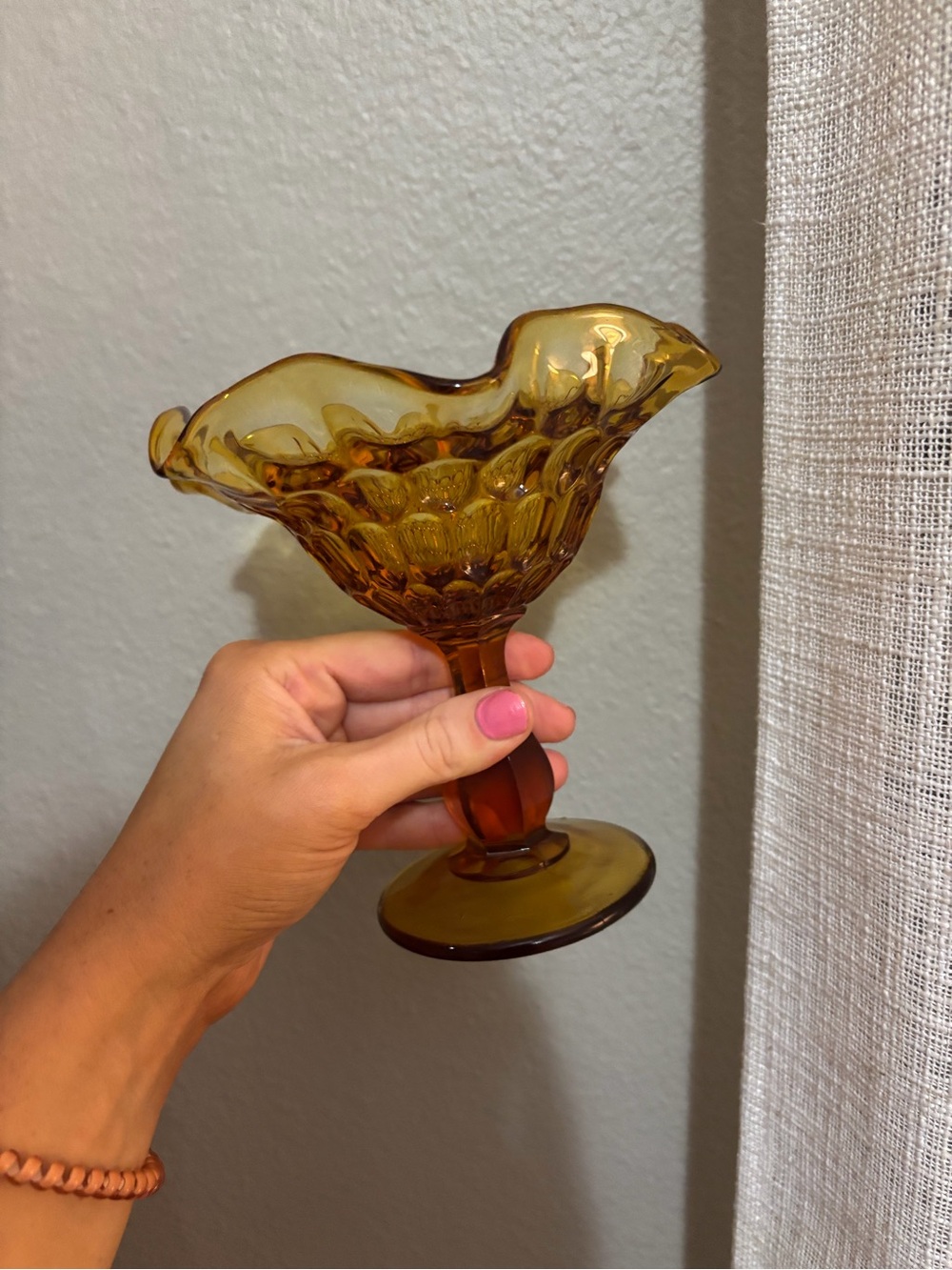 Fenton Glass Compote Bowl - Vintage